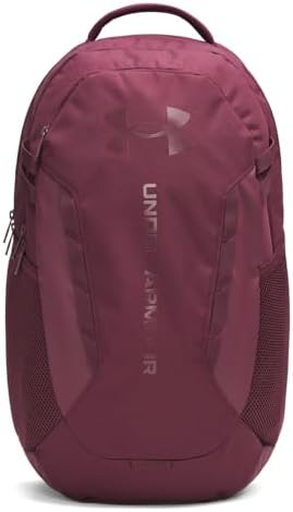 Under Armour Hustle 6.0 Backpack, Dark Maroon/Dark Maroon, One Size