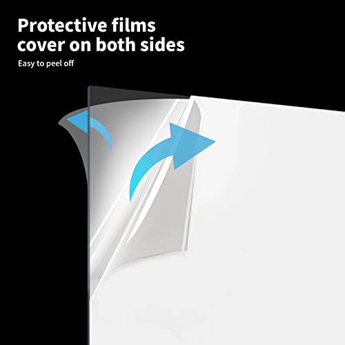 Art3d 5-Pack of 11×14" PET/Plexiglass Sheets, Transparent Clear Flexible Plastic Sheet Panels for Craft, Picture Frames, Sign Blank, DIY Display Project