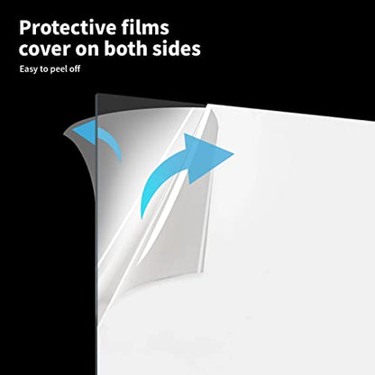 Art3d 10-Pack of 8×10" PET/Plexiglass Sheets, Transparent Clear Flexible Plastic Sheet Panels for Craft, Picture Frames, Sign Blank, DIY Display Project