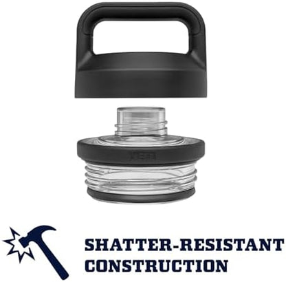 YETI Rambler 18 oz Bottle, Vacuum Insulated, Stainless Steel with Chug Cap, Black