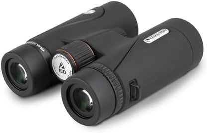Celestron 71407 TrailSeeker ED 10 x 42 Roof Prism Binocular, Fully Multi-Coated Lens, BaK-4 Prism Glass, Black
