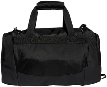adidas Unisex Defender 4.0 Gym Duffel Bag for Men and Women, Black/Silver Metallic, Small (38L)