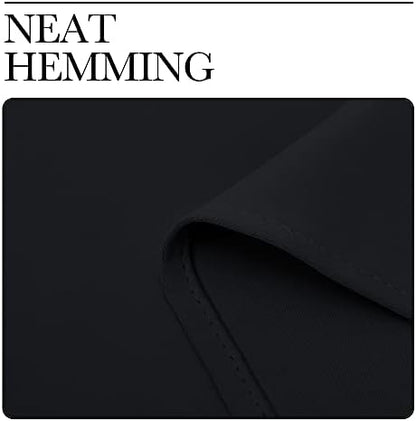 NICETOWN Halloween Thermal Insulated Black Blackout Curtains/Drapes 84 inches Length 2 Panels Set for Living Room, 42 inches Wide, Privacy Sound Reducing Room Darkening Draperies Window Treatment