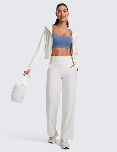 CRZ YOGA Butterluxe Womens Y Back Sports Bra - Padded Racerback Low Impact Spaghetti Thin Strap Workout Yoga Top