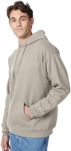 Hanes EcoSmart Hoodie, Midweight Fleece, Pullover Hooded Sweatshirt for Men