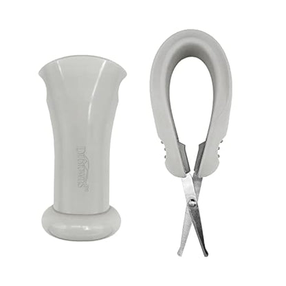 Dr. Brown's Healthy Baby Essentials Kit, Pacidose Medicine Dispenser, Nail Scissors with Case, Nasal Aspirator, Cradle Cap Brush Plus Comb, Cold Compress