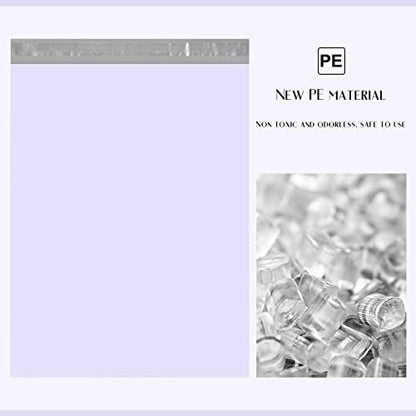 Metronic Large Poly Mailers 24x24 100 Pcs, Strong Adhensive Shipping Bags for Clothing, Waterproof Mailers Bags for Small Business, Shipping Envelopes, Tear-resistant Mailing Bags in Lilac Purple