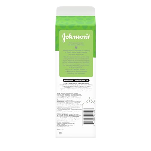 Johnson's Baby Shampoo, Hypoallergenic, Tear-Free for Baby's Delicate Scalp & Skin, Gently Washes Away Dirt & Germs, Paraben-Free, Value Size Refill, 33.8 fl. oz (Pack of 2)
