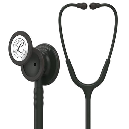3M Littmann Classic III Monitoring Stethoscope, 5803, More Than 2X as Loud, Weighs Less, Stainless Steel Black-Finish Chestpiece, 27" Black Tube, Stem and Headset