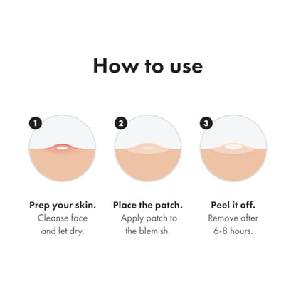 Mighty Patch™ Invisible+ Patch – The Barely-There Daytime Hydrocolloid Acne Pimple Patch for Covering Zits and Blemishes, Tapered Edges Designed to Blend Into Skin (72ct)