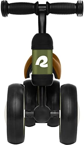 Retrospec Cricket Baby Walker Balance Bike with 4 Wheels for Ages 12-24 Months - Baby Toys & Toddler Toys for 1 Year Olds - Ride On Bicycle - Boys & Girls