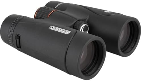 Celestron 71407 TrailSeeker ED 10 x 42 Roof Prism Binocular, Fully Multi-Coated Lens, BaK-4 Prism Glass, Black