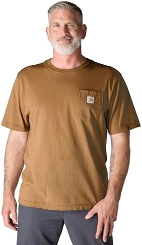 Carhartt Men's Loose Fit Heavyweight Short-Sleeve Pocket T-Shirt (Also Available in Big & Tall)