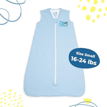 Magic Sleepsuit Baby Merlin's Cotton Baby Swaddle Transition Product - Soft and Cozy Design, Double Zipper for Easy Diaper Changes, Promotes Safe Sleep, 3-6 Months - Cream - Small 12-18lbs