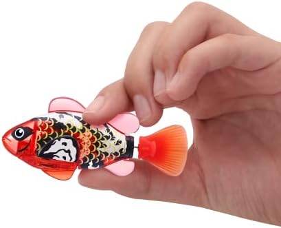 Robo Alive Robo Fish Robotic Swimming Fish (Blue + Red) by ZURU Water Activated, Changes Color, Comes with Batteries, Amazon Exclusive (2 Pack) Series 3