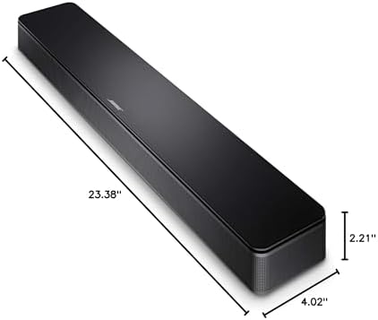 Bose TV Speaker - Soundbar for TV with Bluetooth and HDMI-ARC Connectivity, Black, Includes Remote Control