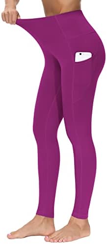 THE GYM PEOPLE Thick High Waist Yoga Pants with Pockets, Tummy Control Workout Running Yoga Leggings for Women