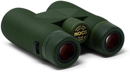 Nocs Provisions Pro Issue 8x42 Compact Fogproof Waterproof Binoculars for Adults & Kids, 8X Magnification, Wide View Multi-Coated Lenses for Bird Watching, Hunting & Stargazing - Canopy Green