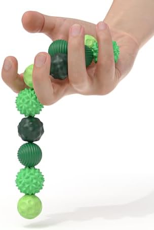 Magnetic Sensory Balls Fidget Toys - 8pcs Attraction Balls with Textures Silicone Shell for Adults,Stress Relief Toy for Autism Anxiety,Desk Fidget Toys,Stocking Stuffers for Teens Womens Gifts