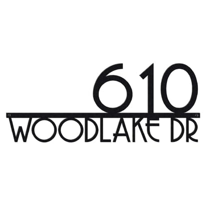 Address Signs for Houses - Personalized House Numbers for Outside - Address Numbers for House - American-Made Metal Steel House Numbers