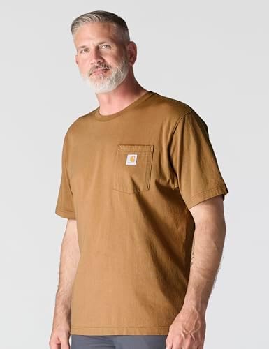 Carhartt Men's Loose Fit Heavyweight Short-Sleeve Pocket T-Shirt (Also Available in Big & Tall)