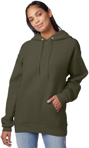 Hanes EcoSmart Hoodie, Midweight Fleece, Pullover Hooded Sweatshirt for Men