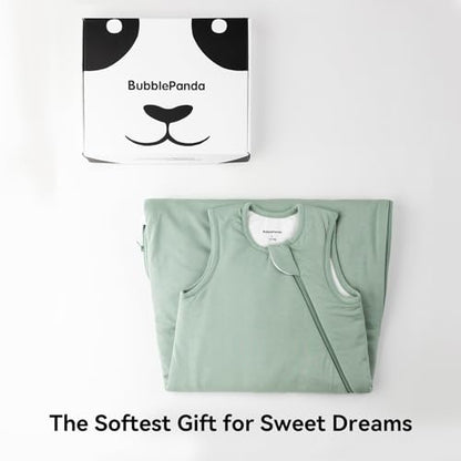 BubblePanda Rayon Made from Bamboo Sleep Sack 0-6 Months 1.0 Tog Soft Toddler Sleeping Sack 3-6 Months for Infant Newborn Babies 2-Way Zipper Baby Wearable Blanket 0-3 Months