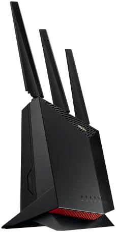 ASUS RT-AX86U Pro (AX5700) Dual Band WiFi 6 Extendable Gaming Router, 2.5G Port, Gaming Port, Mobile Game Mode, Port Forwarding, Subscription-free Network Security, VPN, AiMesh Compatible