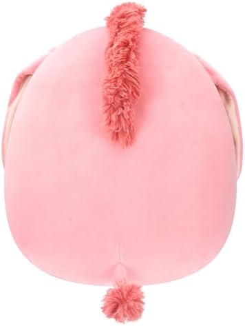 Squishmallows Original 12-Inch Maudie Pink Donkey with White Fuzzy Belly - Official Jazwares Plush