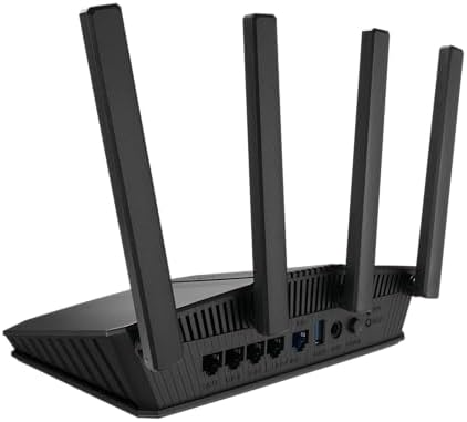 ASUS RT-BE58U WiFi 7 BE3600 AiMesh Extendable Router, 4K-QAM, MLO, AI Detection 2.5G Port, Four 1G Ports, Commercial-Grade Network Security, Parental Control, IoT Network, Kid’s Network, VPN Network