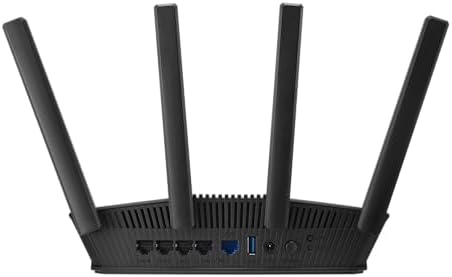 ASUS RT-BE58U WiFi 7 BE3600 AiMesh Extendable Router, 4K-QAM, MLO, AI Detection 2.5G Port, Four 1G Ports, Commercial-Grade Network Security, Parental Control, IoT Network, Kid’s Network, VPN Network