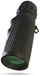 Roxant Viper Monocular Telescope – 10x25 Monoculars for Adults High Powered | Military Grade BAK4 Prism Pocket Scope | Weatherproof with Case, Wrist Strap & Smartphone Adapter