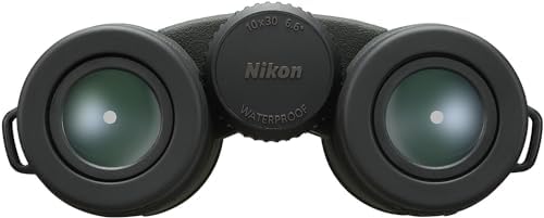 Nikon PROSTAFF P3 10x30 Binocular | Waterproof, fogproof, Rubber-Armored Compact Binocular, Wide Field of View & Long Eye Relief | Official Nikon USA Model