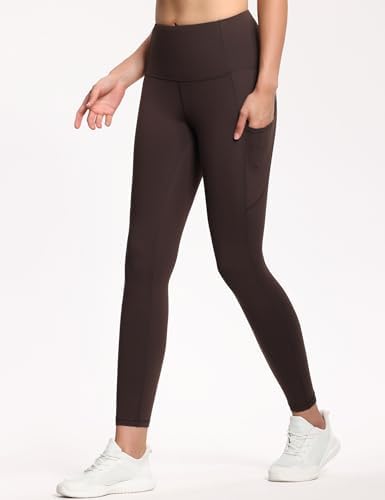 THE GYM PEOPLE Thick High Waist Yoga Pants with Pockets, Tummy Control Workout Running Yoga Leggings for Women