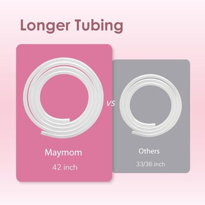 Maymom Pump Parts Compatible with Spectra S1 S2 9 Plus Breastpump Replace Backflow Protector Membrane Duckbill Valve Tube Not Original Spectra Replacement Pump Parts