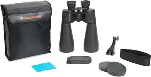Celestron 71008 SkyMaster 25x70mm Porro Prism Binoculars with Multi-Coated Lens, BaK-4 Prism Glass and Carry Case, Black