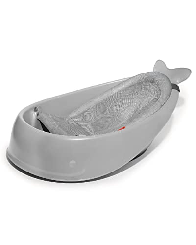 Skip Hop Infant Bath Tub 3-Stage Grow With Baby Smart Sling MOBY Bathtub Grey Age 0+