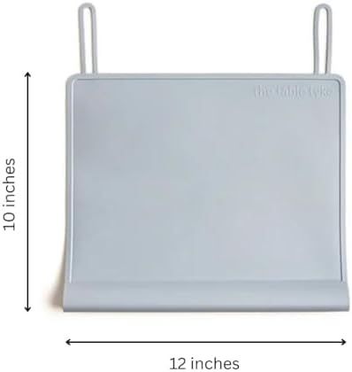 Silicone Non-Slip Placemat | Teething Edge Bumper/Spill Stopper for Babies, Toddlers & Kids | Dishwasher Safe, Travel Ready for Restaurant Meal & Activity Mat | BPA Free (Sage Green)