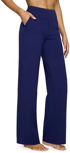 G4Free Yoga Pants Women Wide Leg Pants with Pockets High Waist Stretch Dress Casual Sweatpants Petite/Regular/Tall