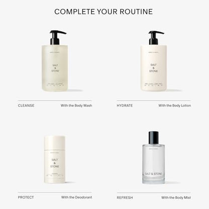 SALT & STONE Aluminum Free Deodorant | Extra Strength 48 Hour Protection for Women & Men | Made with Seaweed Extracts, Shea Butter & Prebiotics (Neroli & Basil)