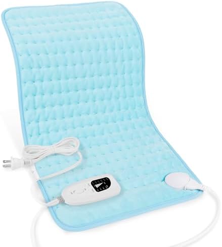 Heating Pad-Electric Heating Pads for Back,Neck,Abdomen,Moist Heated Pad for Shoulder,Knee,Hot Pad for Arms and Legs,Dry&Moist Heat & Auto Shut Off(Baby Blue, 12''×24'')