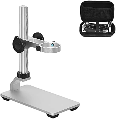 Ninyoon Universal Microscope Stand Pro, Stable Professional Aluminum Alloy Scope Base Holder Support Bracket for Max Diameter 1.4" USB Digital Wireless WiFi Microscope Endoscope Magnifier Camera