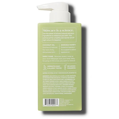 MEDIX Coconut Body Lotion + Manuka Honey Cream | Natural Coconut Oil Lotion For Women & Men | Moisturizer Cream Body Butter Skin Care Balm For Stretch Marks, Cellulite, & Dry Skin, 15 Fl Oz