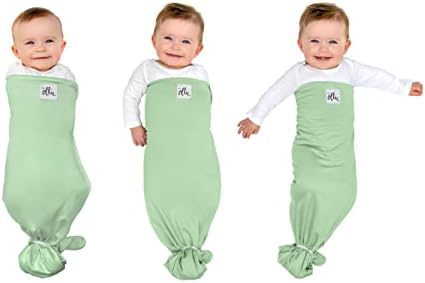 The Ollie Swaddle – Sleep Swaddle for Babies | Breathable, Moisture-Wicking Fabric to Prevent Overheating | Soft, Adjustable Fit | Ideal for Newborns & Infants (Meadow)
