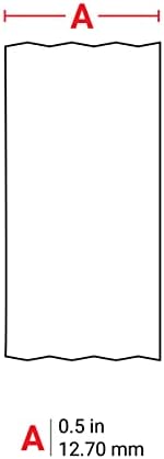 Brady Authentic (M21-500-595-WT) All-Weather Vinyl Label for Indoor/Outdoor ID, Lab and Equipment Labeling, Black on White- For M210, M210-LAB, M211, BMP21-PLUS and BMP21-LAB Printers, .5" W 21' L