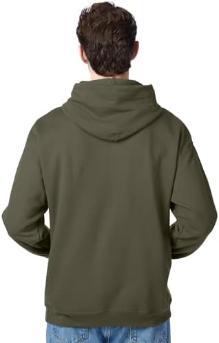 Hanes EcoSmart Hoodie, Midweight Fleece, Pullover Hooded Sweatshirt for Men