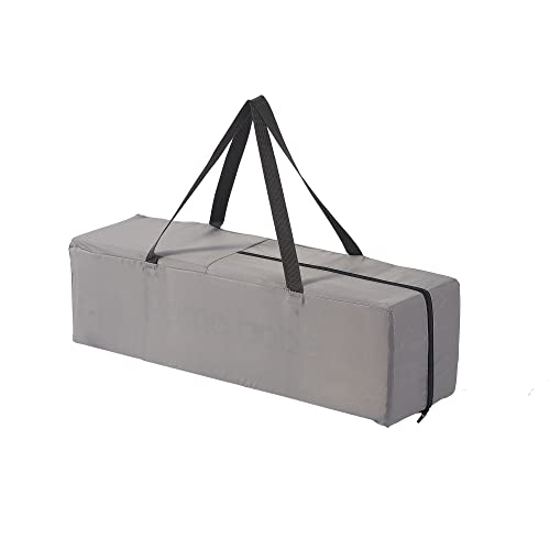 Pamo Babe Portable Crib Baby Playpen with Mattress and Carry Bag Grey
