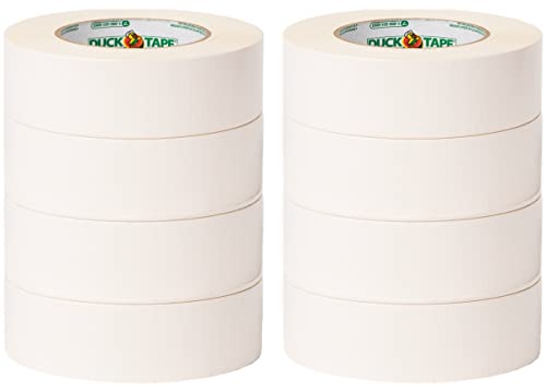 Duck Brand Max Strength Duct Tape, White, 8-Roll Pack, 1.88 Inches x 35 Yards, 242859