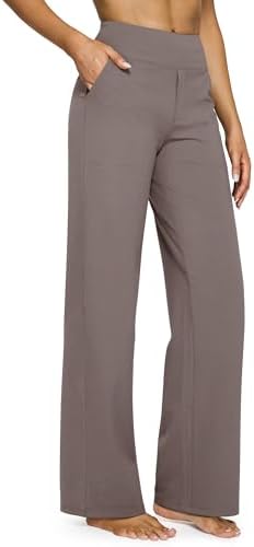 G4Free Yoga Pants Women Wide Leg Pants with Pockets High Waist Stretch Dress Casual Sweatpants Petite/Regular/Tall