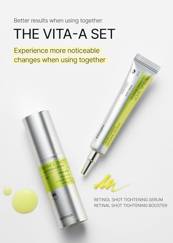 celimax The Vita A Retinal Shot Tightening Booster | with Retinal 0.1%, Matryxyl 3%, Pore Minimizer, Wrinkles & Fine Lines, Firmer Skin, 15ml